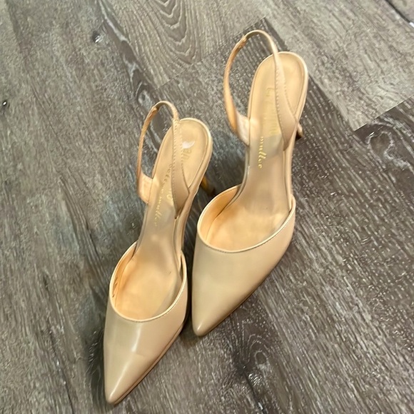 Nude Slingback Heels 3" heel. Never worn outside. - Picture 2 of 4